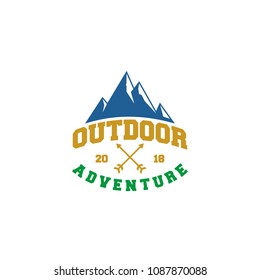 Outdoor Logo Template. Camping Logo Template