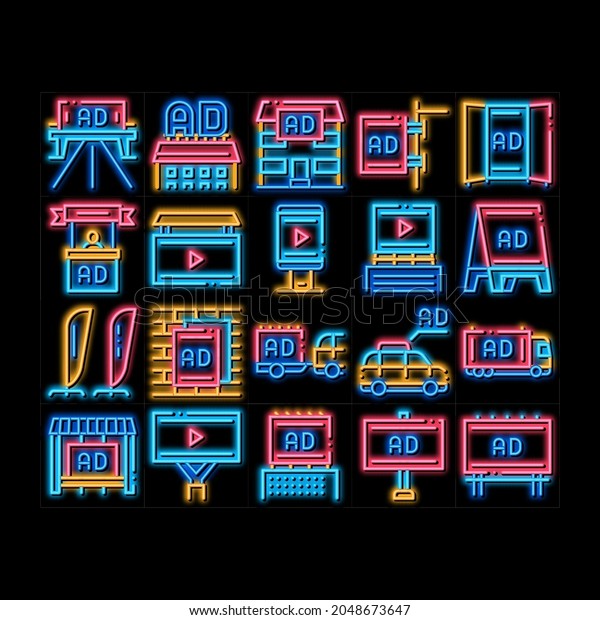 Outdoor Media Advertising
Promo neon light sign vector. Glowing bright icon  Advertising
Billboard And Tablet, Poster And Banner, Advertise On Car And
Building Illustrations