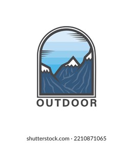 Outdoor Montain Illustration Tshirt Design 