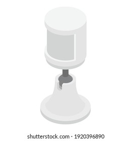 Outdoor motion sensor icon. Isometric of outdoor motion sensor vector icon for web design isolated on white background