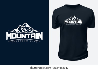 Outdoor Mountain Adventure Life Vector Graphics T shirt design for pod site