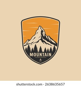 Outdoor mountain adventure logo badges. Great for shirts, stamps, stickers logos and labels.