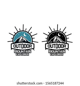 outdoor mountain explorer, quote for t shirt design, slogan and word motivation for mountain hiking