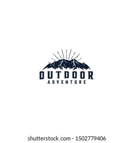 Outdoor Mountain Nature Logo Adventure Wildlife Stock Vector (Royalty ...