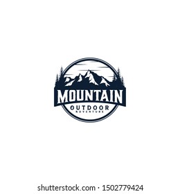 Outdoor Mountain Nature Logo Adventure Wildlife Stock Vector (Royalty ...