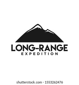 Outdoor mountain nature logo - adventure wildlife pine tree forest design 