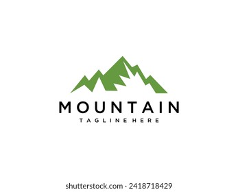 outdoor mountain vector logo design	
