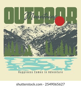 Outdoor Mountains Happiness Adventure River