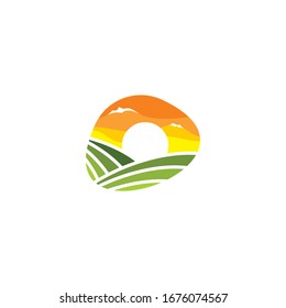 outdoor nature logo icon vector