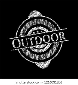 Outdoor on chalkboard