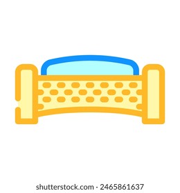 outdoor ottoman outdoor furniture color icon vector. outdoor ottoman outdoor furniture sign. isolated symbol illustration