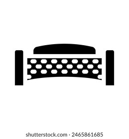 outdoor ottoman outdoor furniture glyph icon vector. outdoor ottoman outdoor furniture sign. isolated symbol illustration