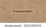 Outdoor pattern of topographic line map. Vector line pattern of wood rings countour. Outline pattern for outdoor concept templates. Contours of tree, concepts for geographic background.