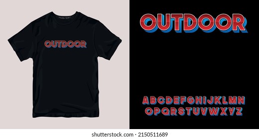 outdoor personalized text set t-shirt stylish and clothing printable trendy tshirt design. print, industrial products. global swatch.