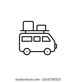 Outdoor picnic icon vector template
