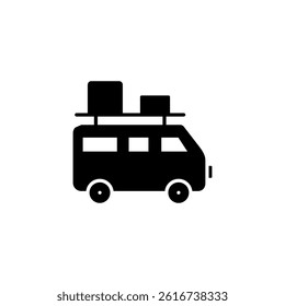 Outdoor picnic icon vector template