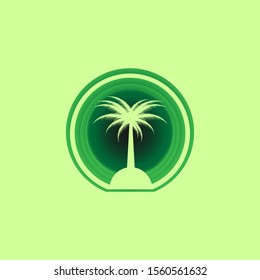 Outdoor Plam Tree  Nature Vector 