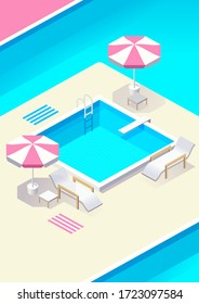 outdoor pool vector, swimming pool, summer, water.