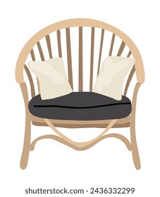 Outdoor, porch zone, garden, patio rattan armchair