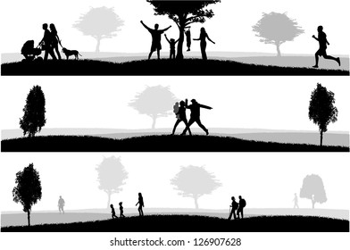 Outdoor recreation.Vector illustration