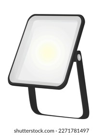Luz reflectante exterior. ilustración vectorial