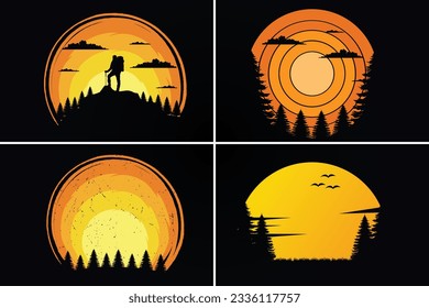 Outdoor retro vintage sunset collection
