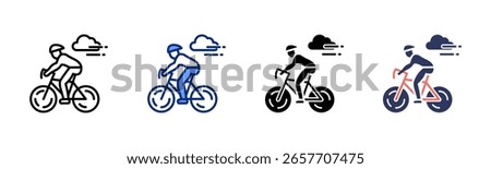 Outdoor Ride icon sheet multiple style collection