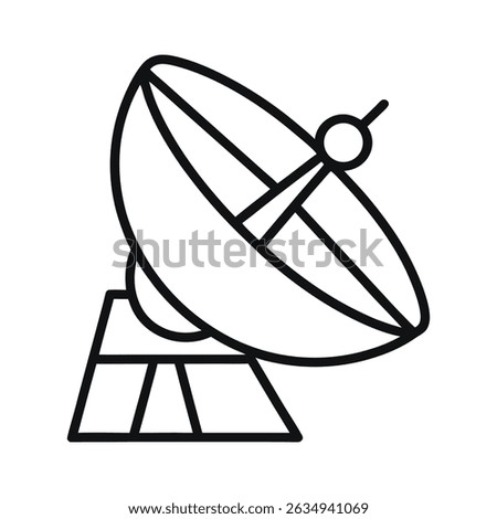 Outdoor Satellite Dish – Network and Broadcasting Device