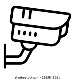 Outdoor security camera icon outline vector. Safety guard. Data lock
