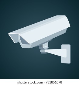 Outdoor security cctv camera illustration.