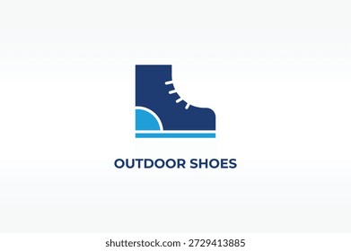 OUTDOOR SHOES vector, icon or logo sign isolated symbol illustration
