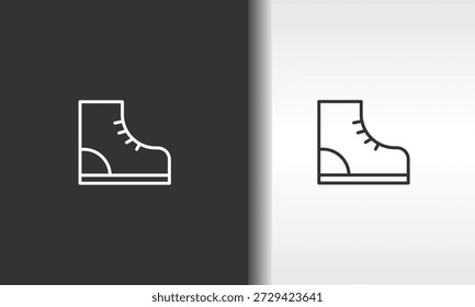 Outdoor Shoes Vetor, Ícone ou Logo Sign Ilustração de símbolo isolado