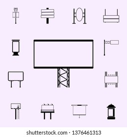 outdoor sign board icon. Billboards icons universal set for web and mobile