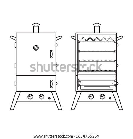 Outdoor Smoker with Adjustable Temperature Control