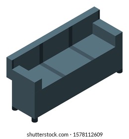 Outdoor Sofa Icon. Isometric Of Outdoor Sofa Vector Icon For Web Design Isolated On White Background