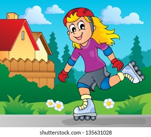 Outdoor sport theme image 2 - eps10 vector illustration.