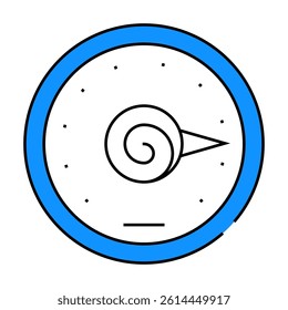 outdoor spring thermometer line icon vector. outdoor spring thermometer sign. isolated symbol illustration
