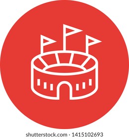 Outdoor Stadium Arena Outline Icon