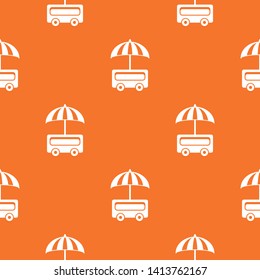 Outdoor stall pattern vector orange for any web design best