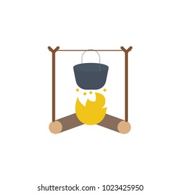 Outdoor stove vector icon