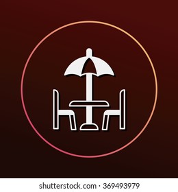 outdoor table icon