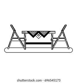 outdoor table setting eating outdoors icon image 