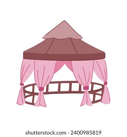 outdoor tent garden cartoon. up pop, stand mock, trade folding outdoor tent garden sign. isolated symbol vector illustration