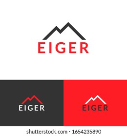 Outdoor Abenteuer Logo Design Konzept für Berg, Reise und Urlaub. Vektorillustration für das Unternehmensgeschäft. Trendy Eps10