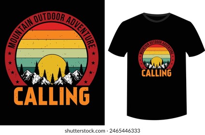 Outdoor t-shirt design , Vector EPS file