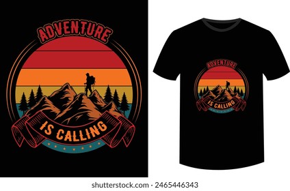 Outdoor t-shirt design , Vector EPS file