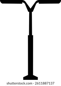 Outdoor urban light. Electric street lamp icons, modern and vintage town lamp post ornamental design, old streetlamp electric power . Realistic metal lampposts ,Elements for landscape construction.