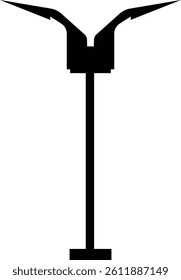 Outdoor urban light. Electric street lamp icons, modern and vintage town lamp post ornamental design, old streetlamp electric power . Realistic metal lampposts ,Elements for landscape construction.