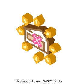 outdoor use only label product caution isometric icon vector. outdoor use only label product caution sign. isolated symbol illustration