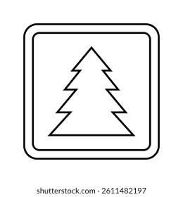 outdoor use only label product caution line icon vector. outdoor use only label product caution sign. isolated contour symbol black illustration